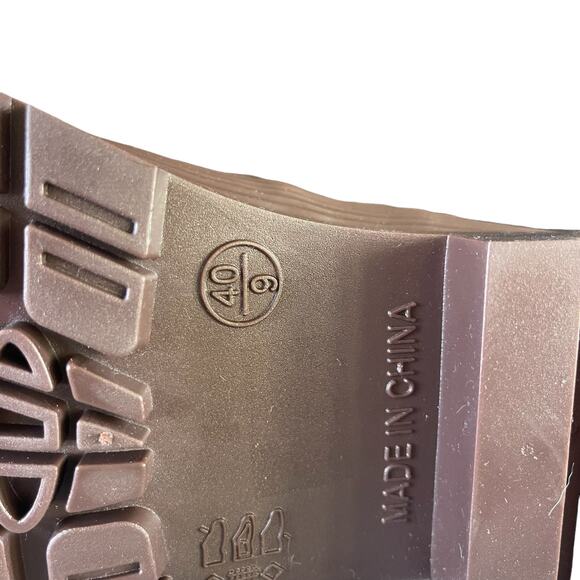 Jeffrey Campbell Rainpour Waterproof Rain Boots Brown Women’s Size 9 - Picture 10 of 12